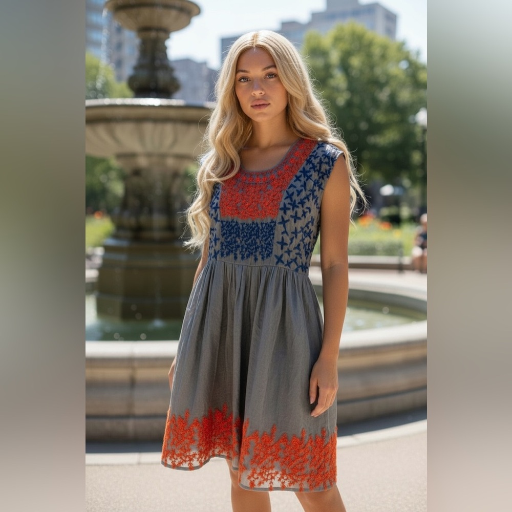 Babydoll embroidery Radzoli dress.